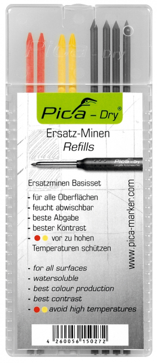 Varakärki Pica sortiment 8 kpl ryhmässä Muut tuotteet / Kynät – Piirrostyökalut – Harpit / Kynät @ Uveco AB (215401)