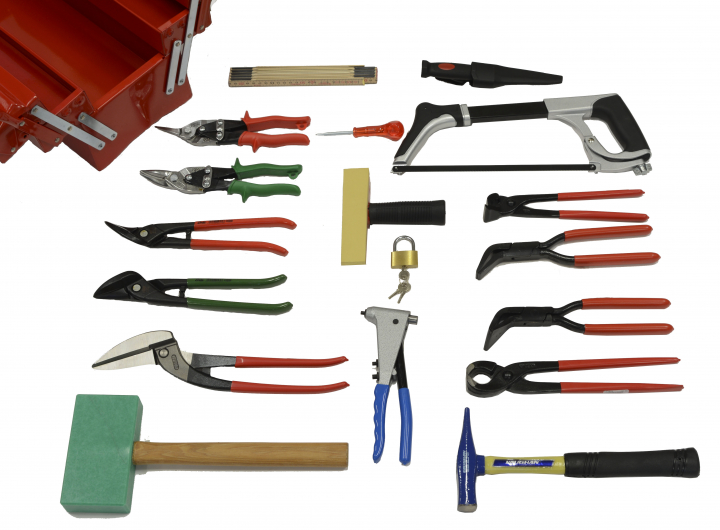Työkalupakki peltilevy kokonainen ryhmässä Käsityökalut / Muut työkalut / Työkalusarjat @ Uveco AB (2960)