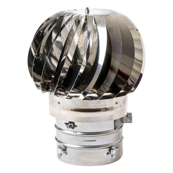 Hormiturbo 80–150 mm pyöreä ryhmässä Muut tuotteet / Ilmanvaihtokuvut – Inox / Avattava  @ Uveco AB (635101)