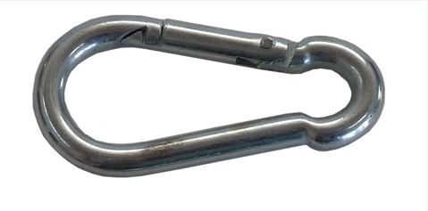 Karbiinihaka galvanoitu 50 x 5 mm