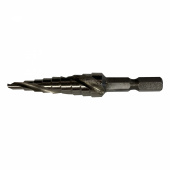 Askelporanterä Spiraali 4–12 mm, 1/4" kiinnike