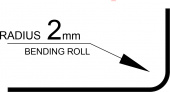 Taivutuspyörä 2 mm säde L&S-Line -sarjaan